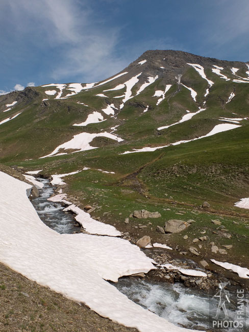 Stream and snow