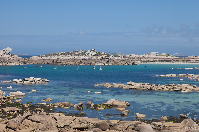 Windsurfing in paradise