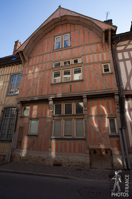 Reflection on a half timbered church