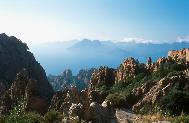 On top of the Calanche of Piana