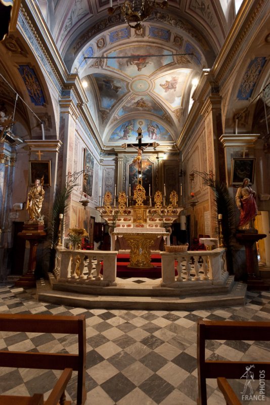 Baroque church choir