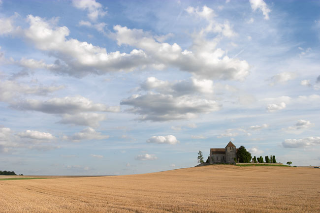 Small chapel on a hill