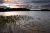 Sunset on the Meouze pond