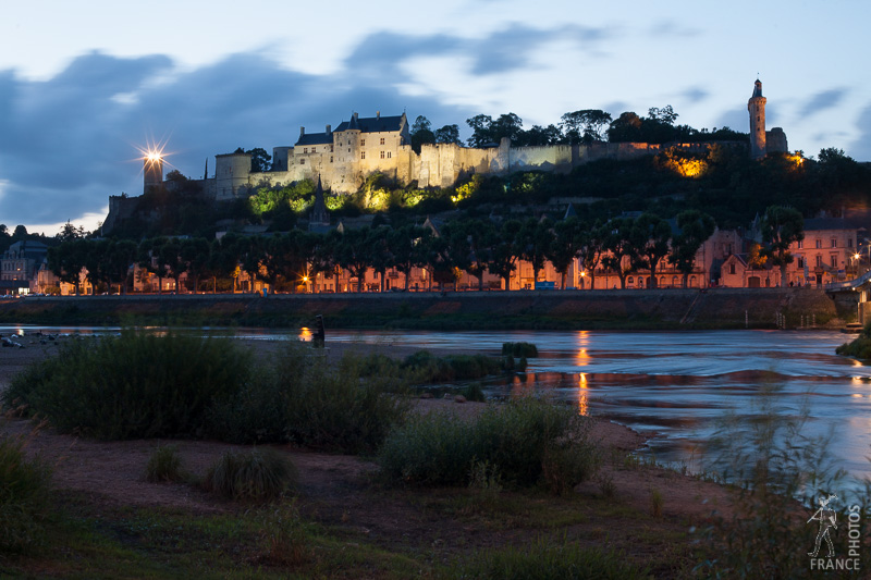 Chinon at night