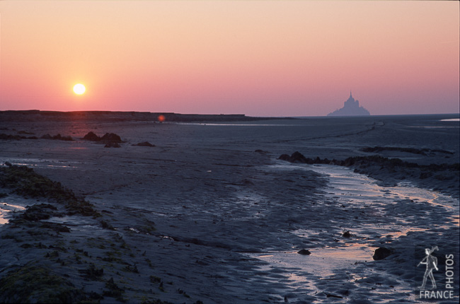 Sunset on the Baie du Mont Saint Michel