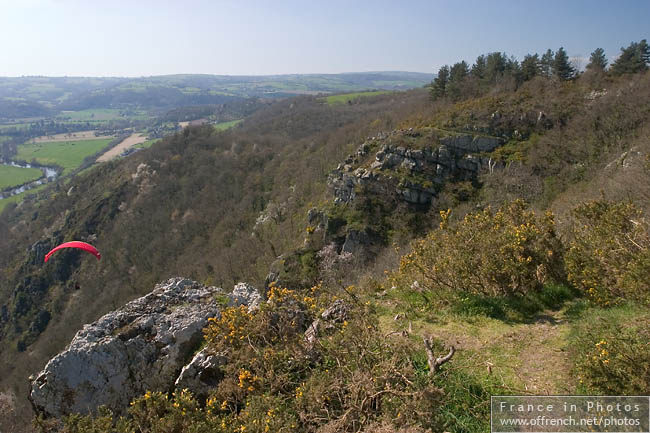 Paysage Suisse Normande parapente