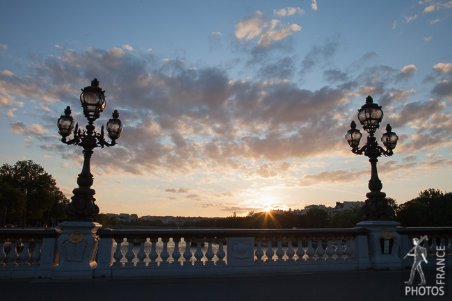 Sunset from the Alexander 3 bridge