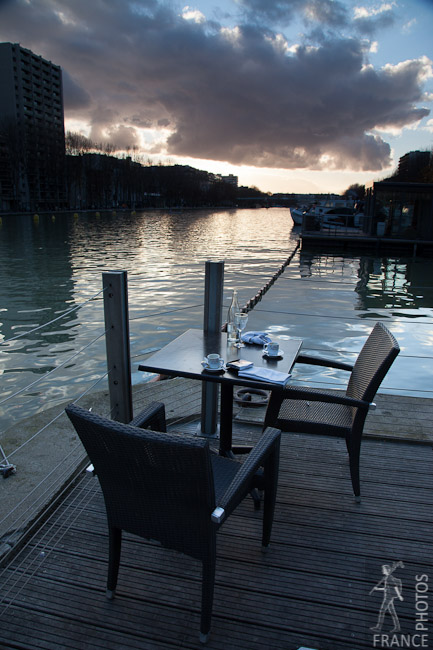 Café table with a view