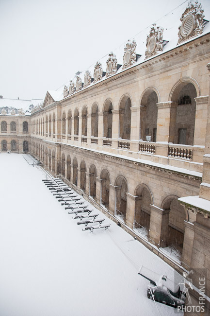 White courtyard