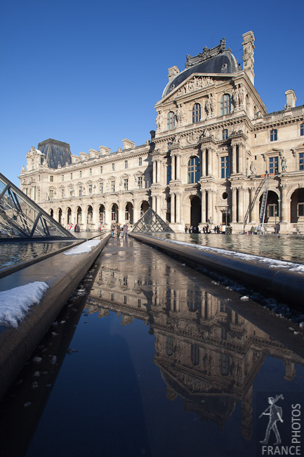 Snow near the pyramid